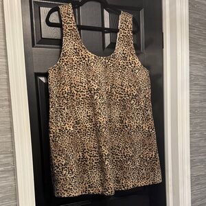 ASOS Animal Print Denim Dress